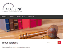 Tablet Screenshot of keystonelawcorp.com